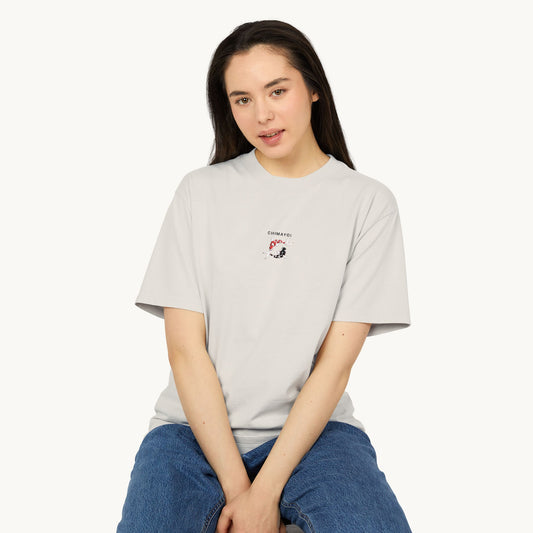 Chimayoi "Yin Yang Koi" Embroidered Heavyweight Faded Tee