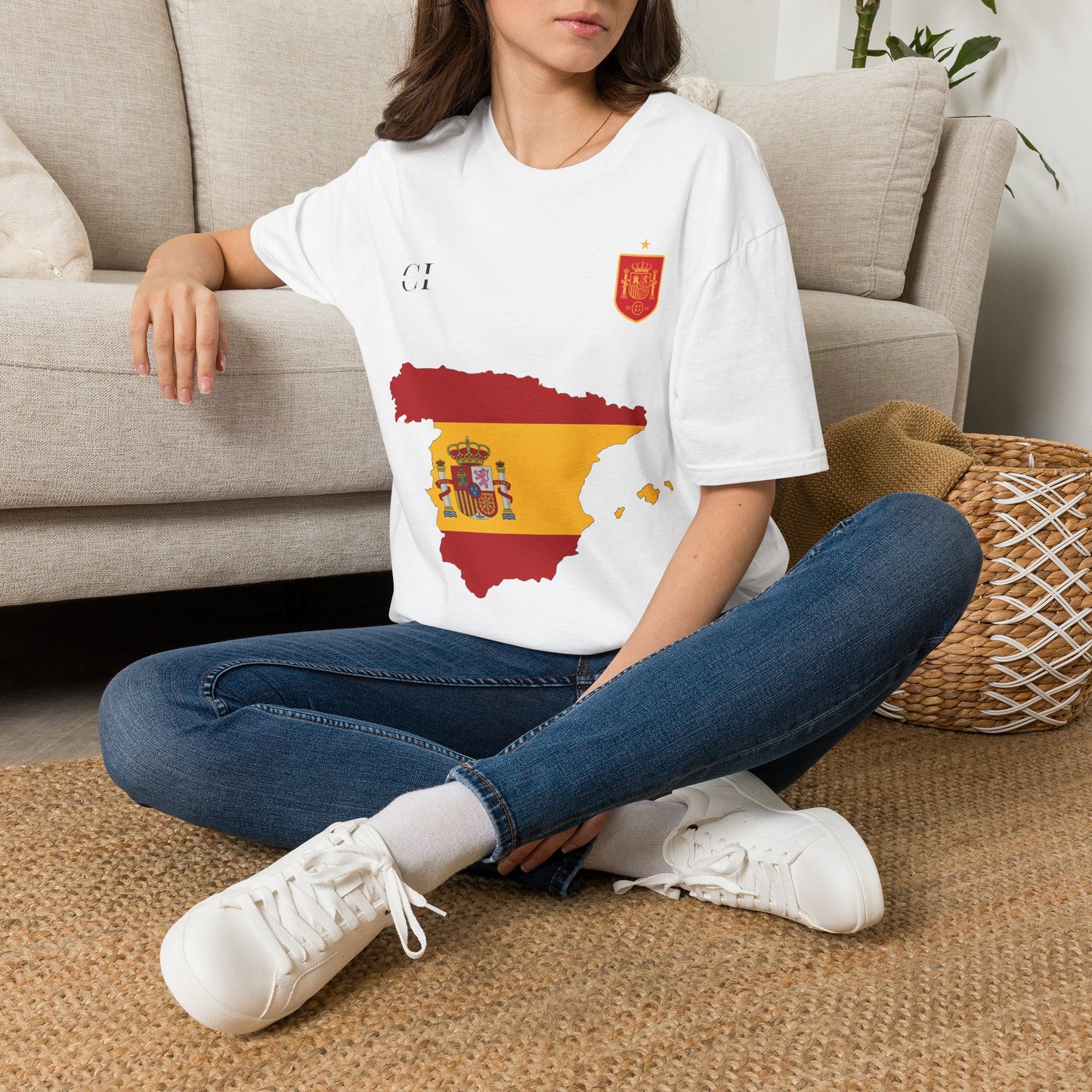 Ferran Torres 7 Spain Football Tee - Spain Map Flag Fan T-Shirt