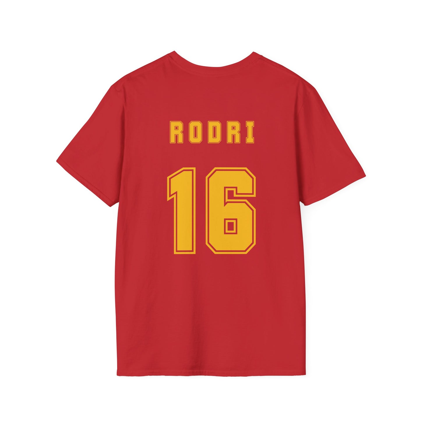 Rodri 16 Spain Football Tee - Spain Map Flag Fan T-Shirt