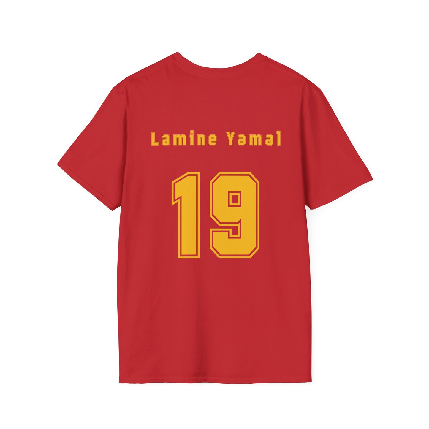 Lamine Yamal 19 Spain Football Tee - Spain Map Flag Fan T-Shirt