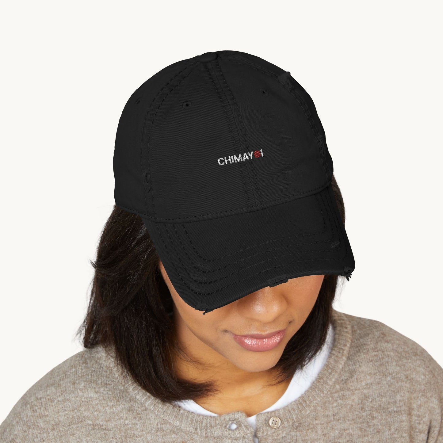 Chimayoi Embroidered Distressed Dad Hat I Vintage Baseball Cap