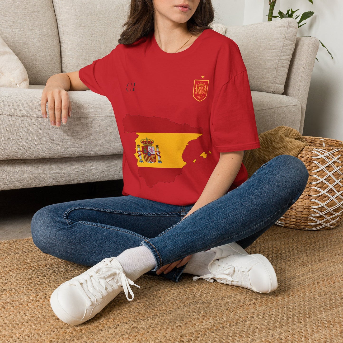 Ferran Torres 7 Spain Football Tee - Spain Map Flag Fan T-Shirt