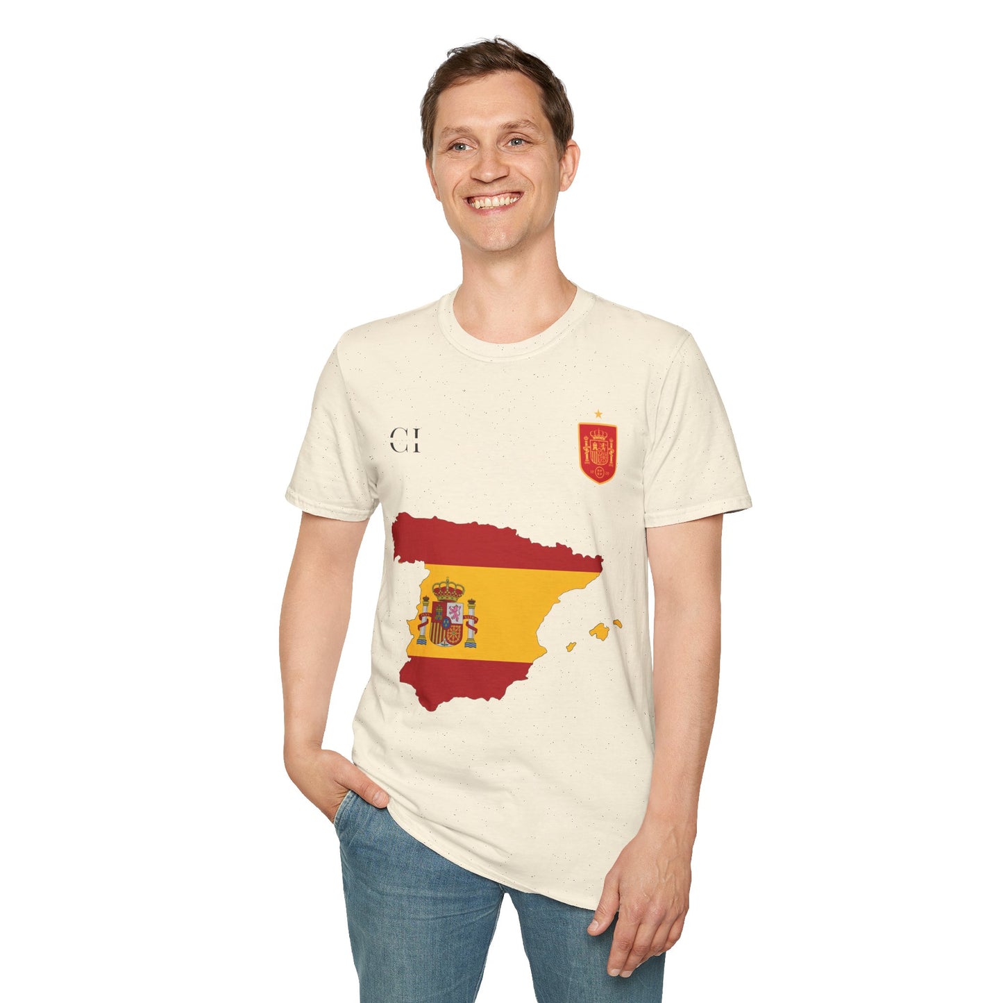 Ferran Torres 7 Spain Football Tee - Spain Map Flag Fan T-Shirt