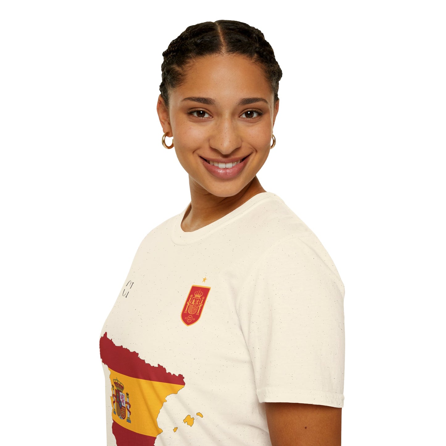 Lamine Yamal 19 Spain Football Tee - Spain Map Flag Fan T-Shirt