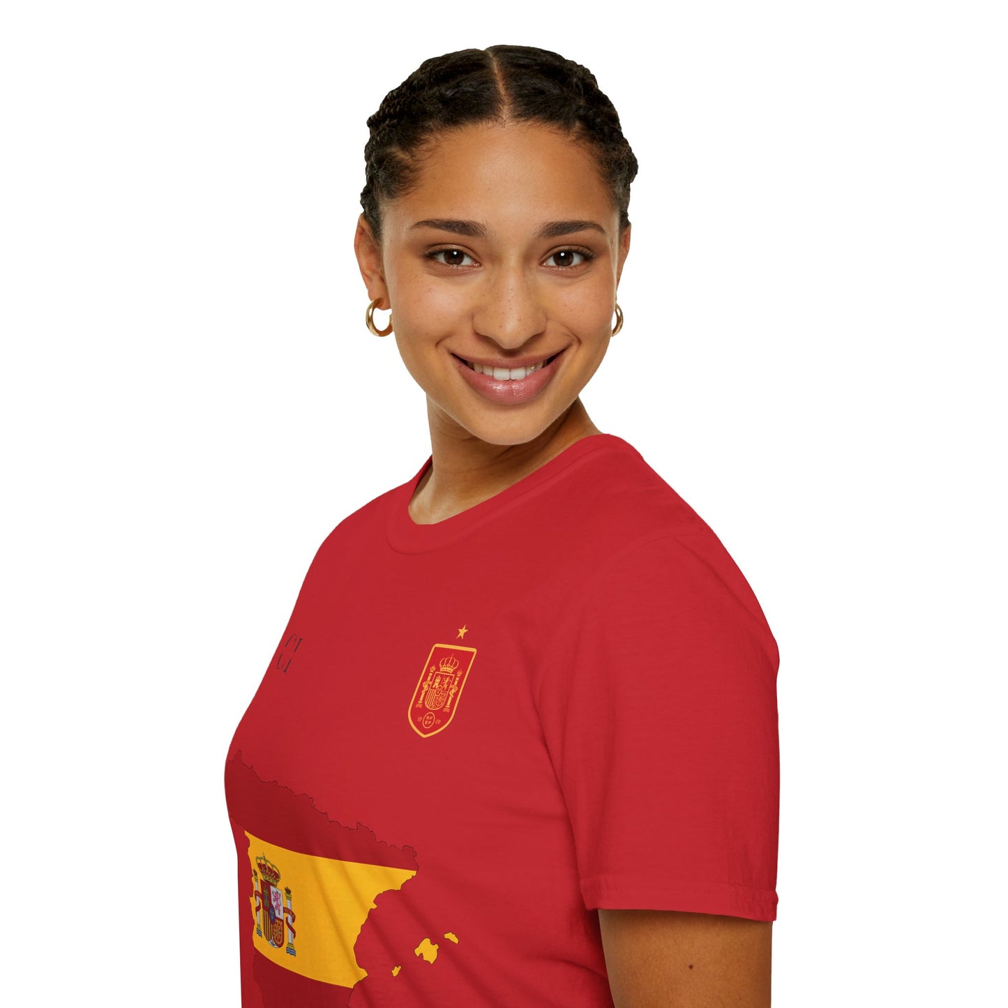 Ferran Torres 7 Spain Football Tee - Spain Map Flag Fan T-Shirt