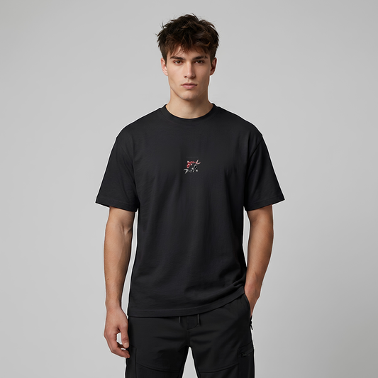 Chimayoi "Yin Yang Koi" Embroidered Heavyweight Faded Tee