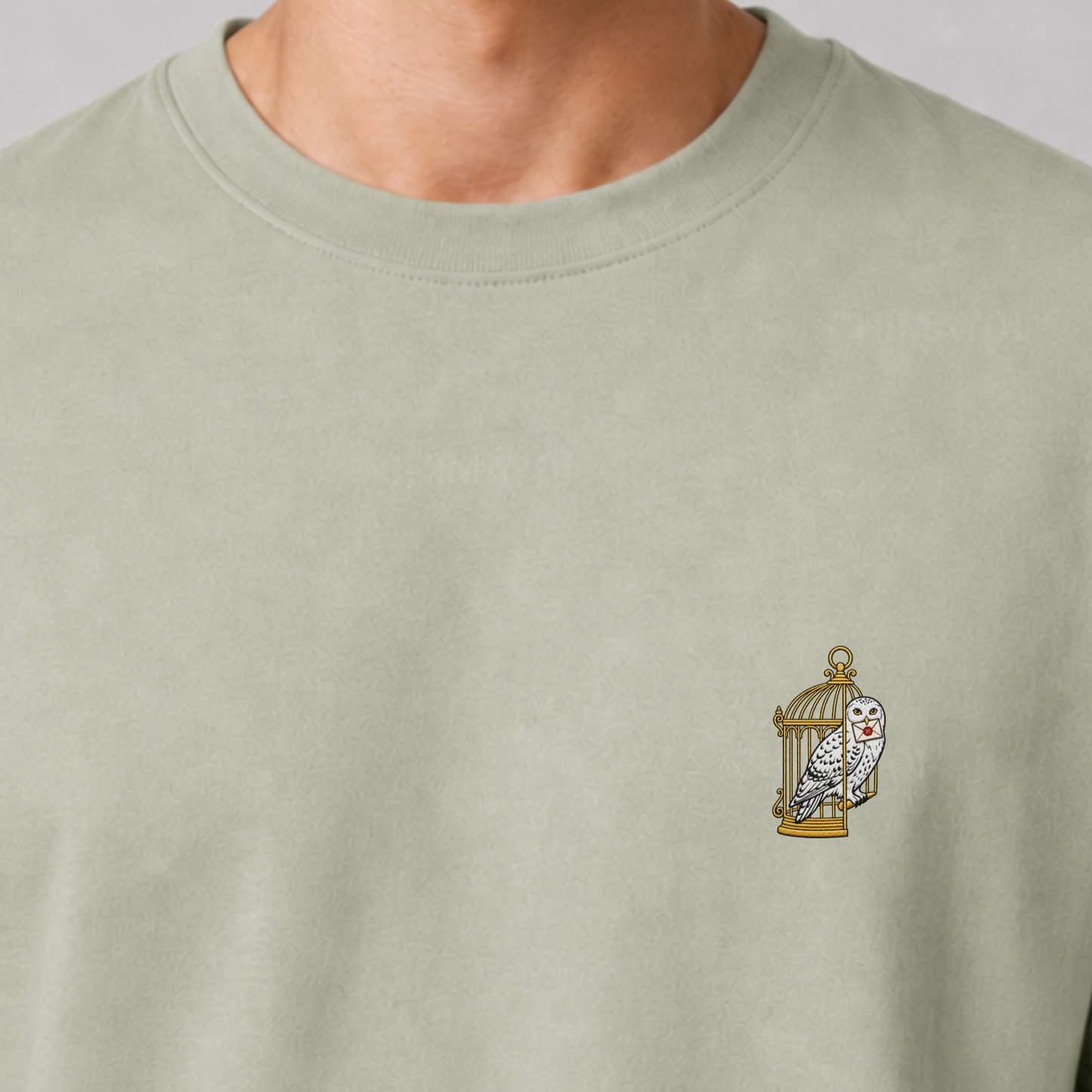 CHIMAYOI "The Messenger" Owl Embroidered T-Shirt