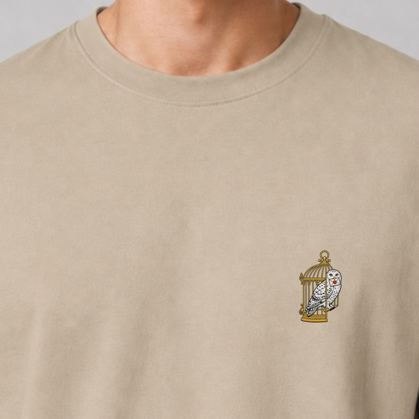 CHIMAYOI "The Messenger" Owl Embroidered T-Shirt