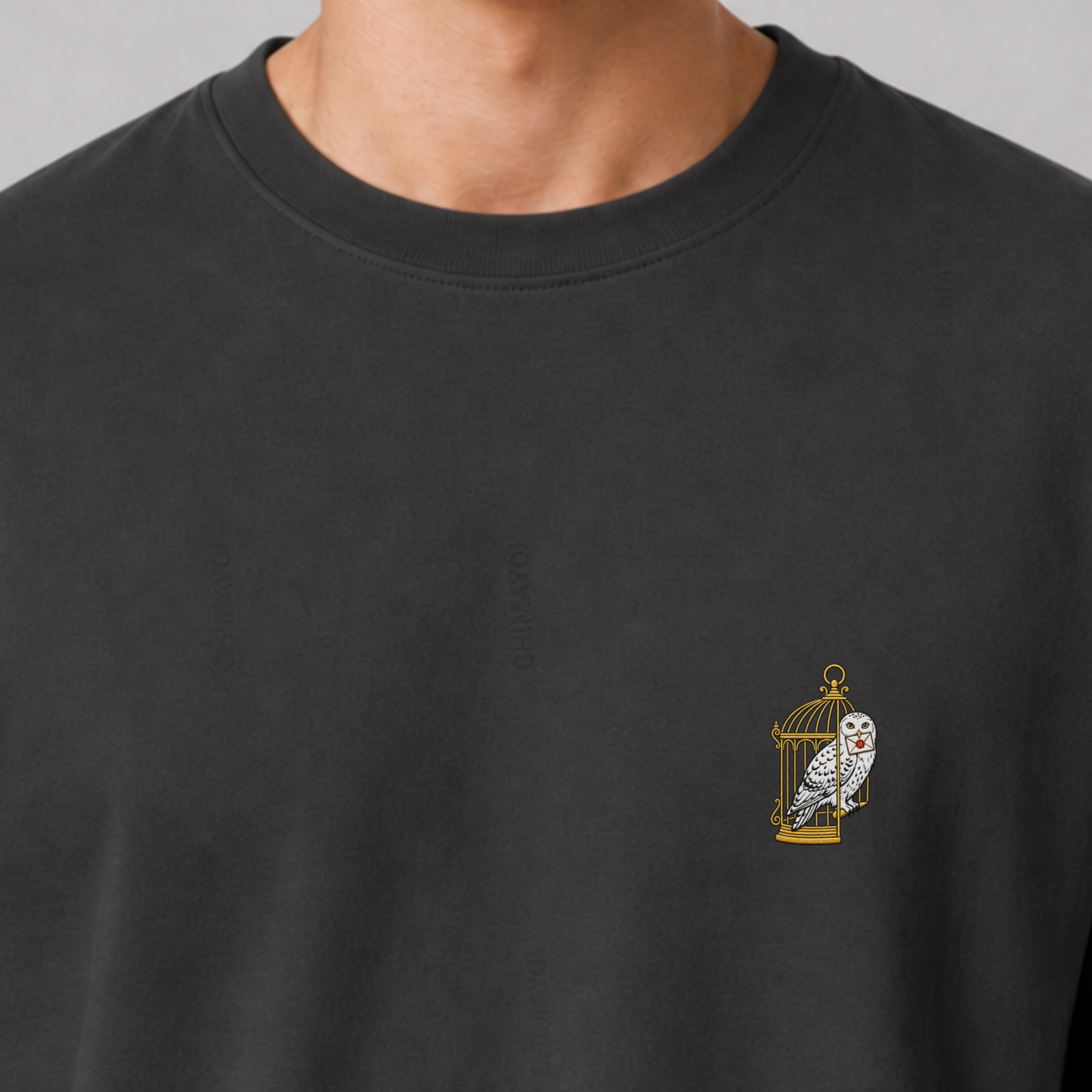 CHIMAYOI "The Messenger" Owl Embroidered T-Shirt
