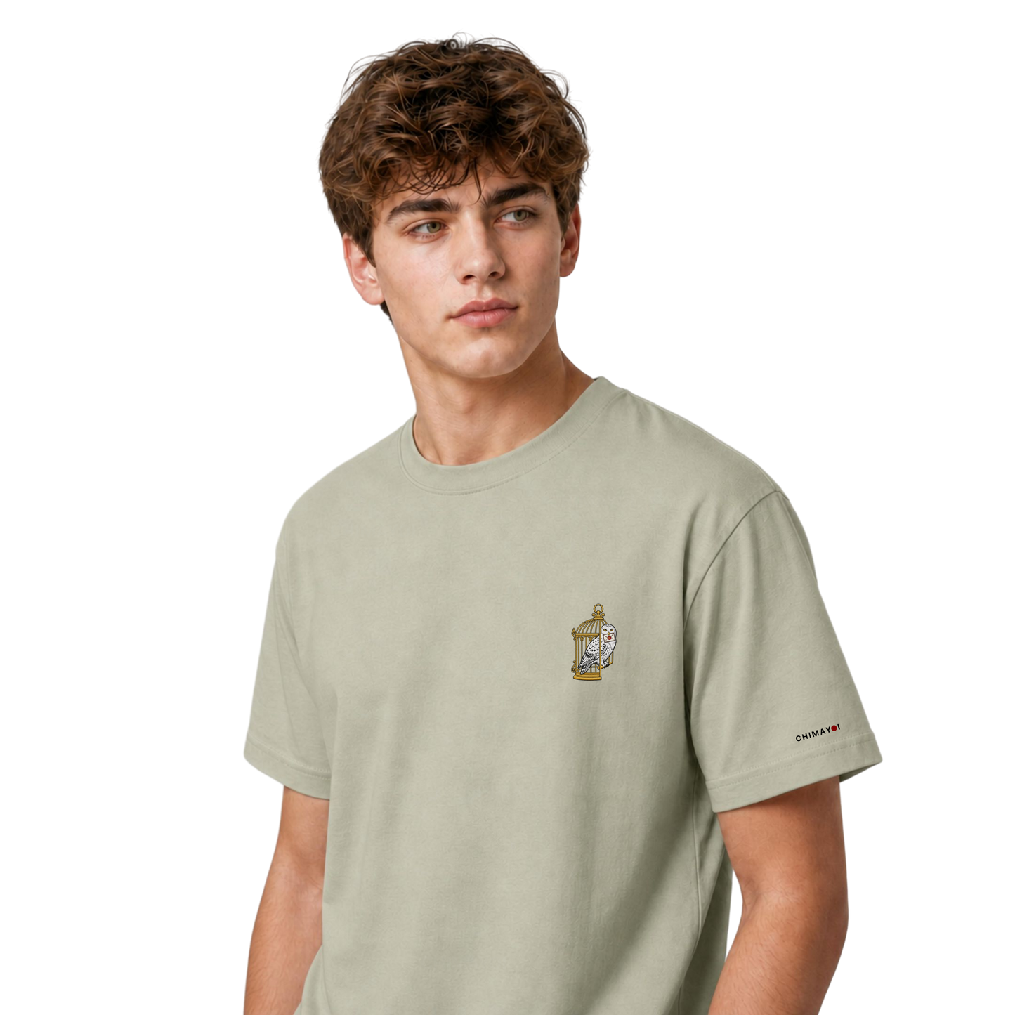 CHIMAYOI "The Messenger" Owl Embroidered T-Shirt