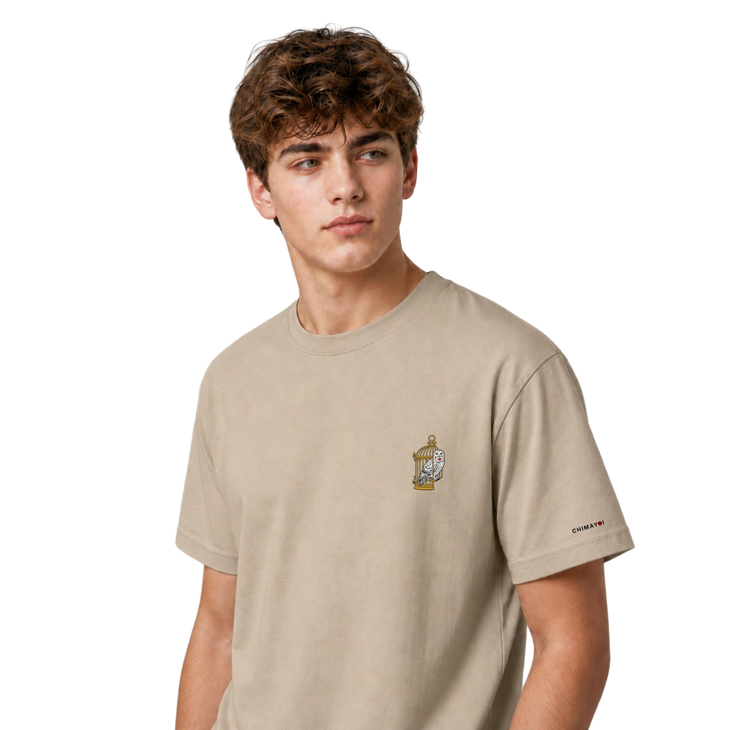 CHIMAYOI "The Messenger" Owl Embroidered T-Shirt