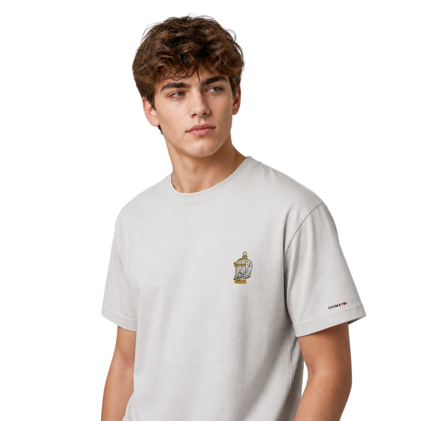 CHIMAYOI "The Messenger" Owl Embroidered T-Shirt