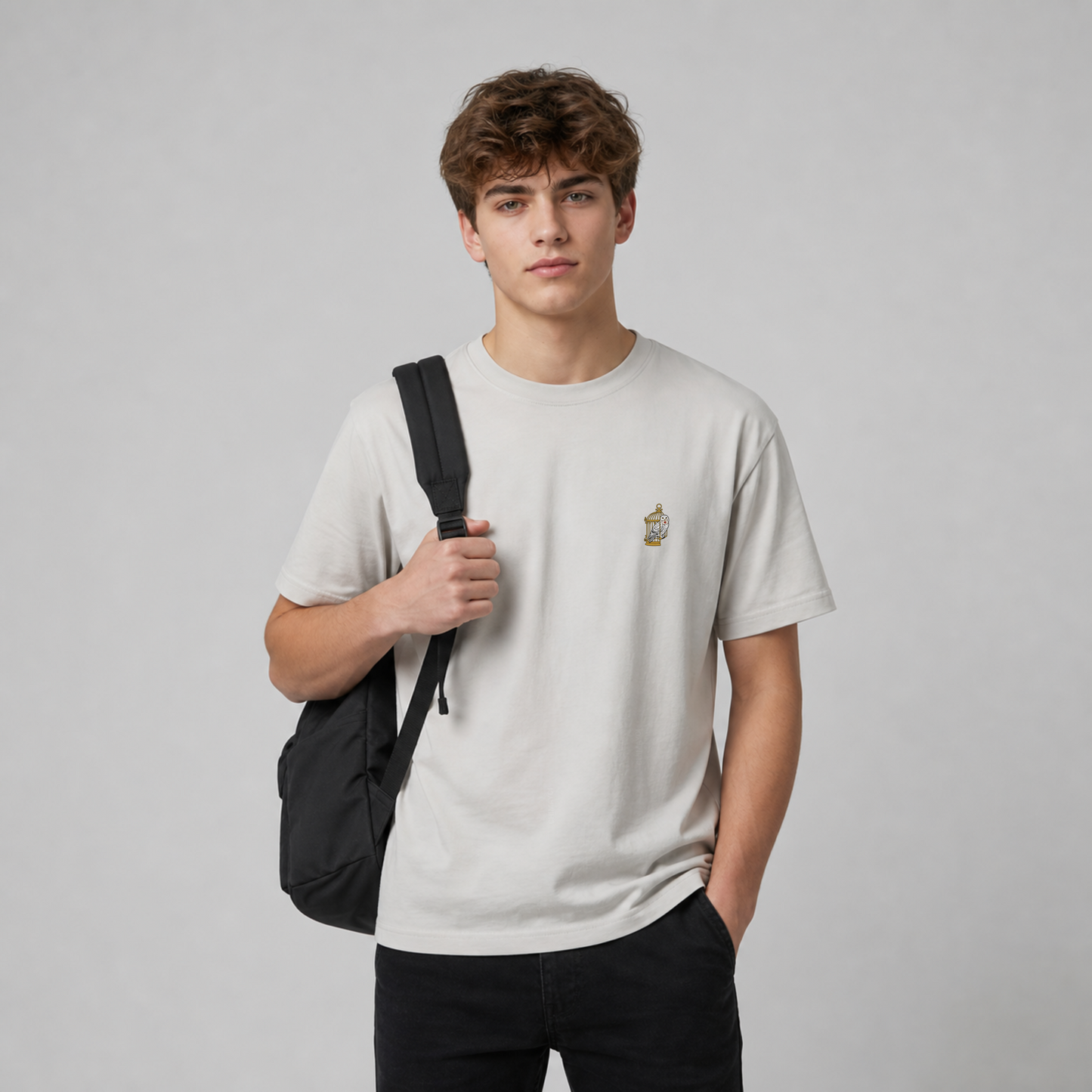 CHIMAYOI "The Messenger" Owl Embroidered T-Shirt