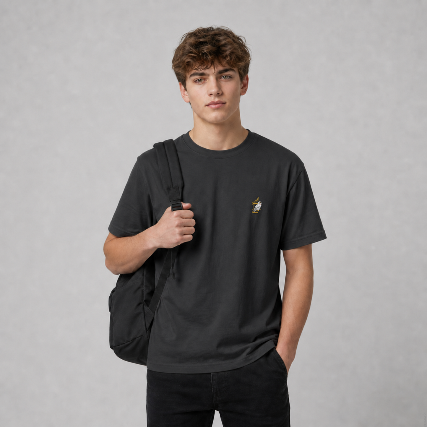 CHIMAYOI "The Messenger" Owl Embroidered T-Shirt