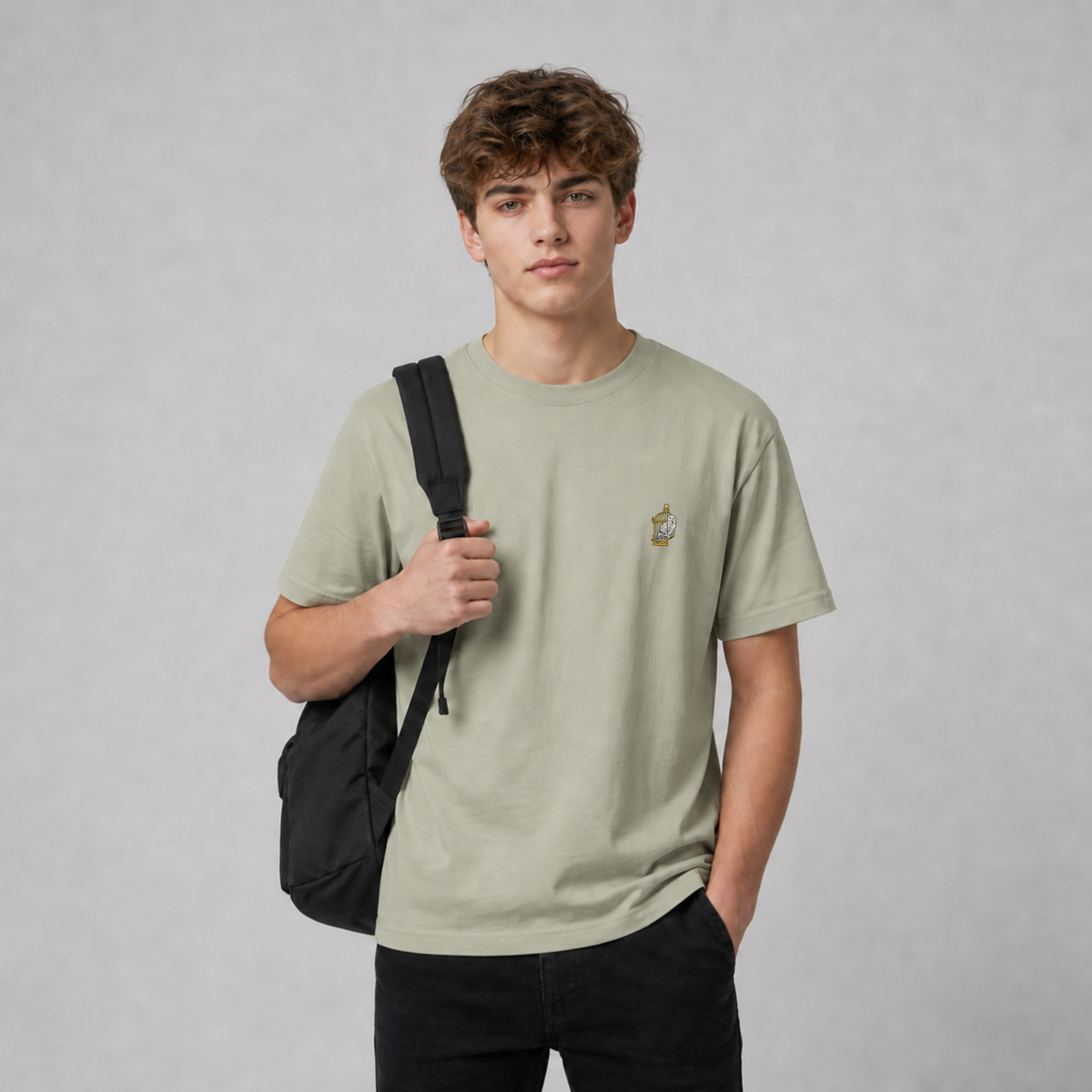 CHIMAYOI "The Messenger" Owl Embroidered T-Shirt