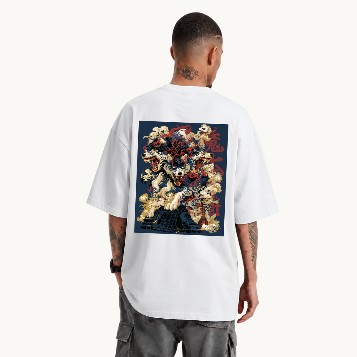 #white Cerberus Mythic T-shirt