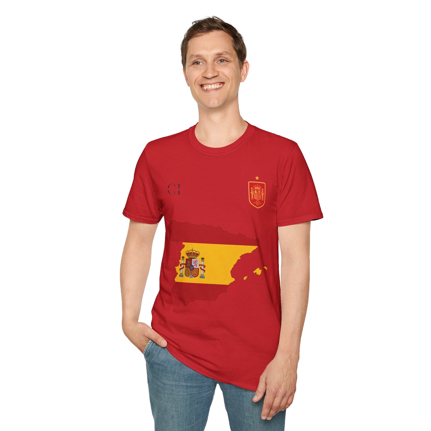 Rodri 16 Spain Football Tee - Spain Map Flag Fan T-Shirt