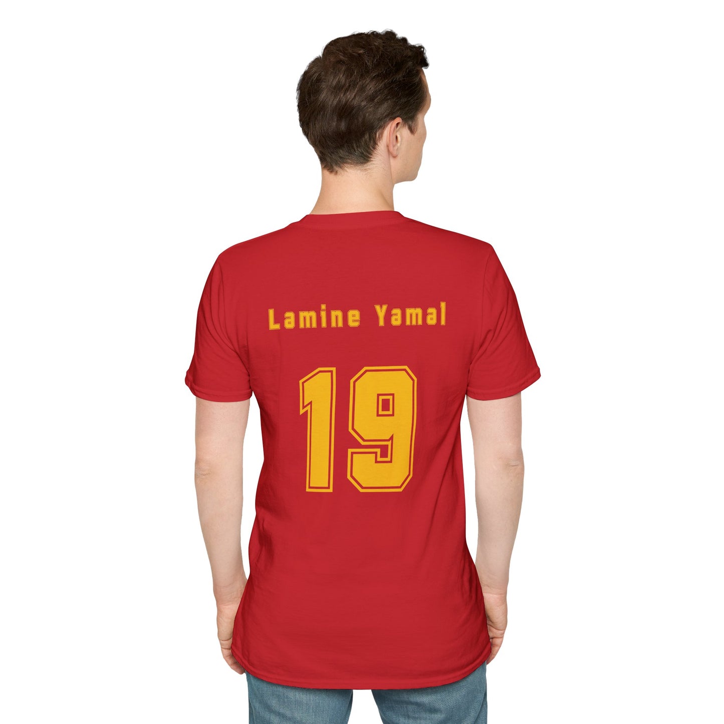 Lamine Yamal 19 Spain Football Tee - Spain Map Flag Fan T-Shirt