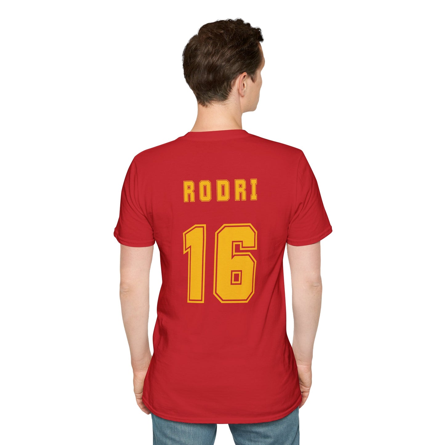 Rodri 16 Spain Football Tee - Spain Map Flag Fan T-Shirt
