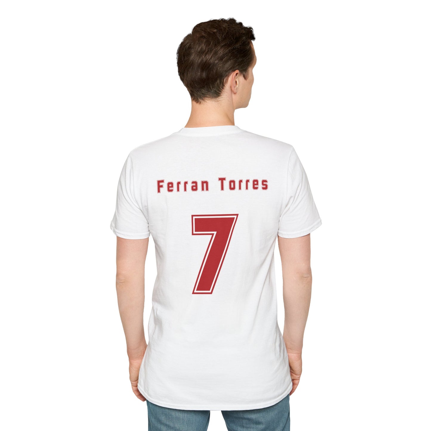 Ferran Torres 7 Spain Football Tee - Spain Map Flag Fan T-Shirt