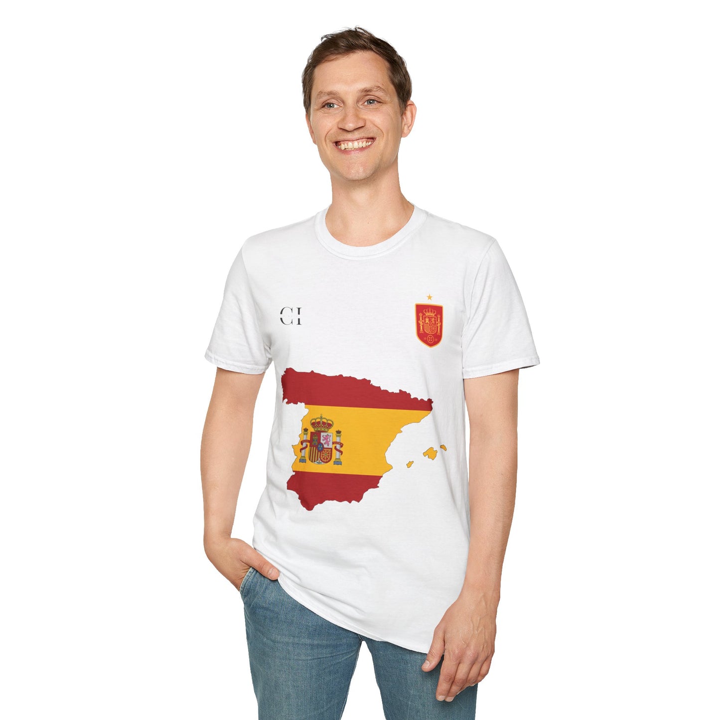 Ferran Torres 7 Spain Football Tee - Spain Map Flag Fan T-Shirt