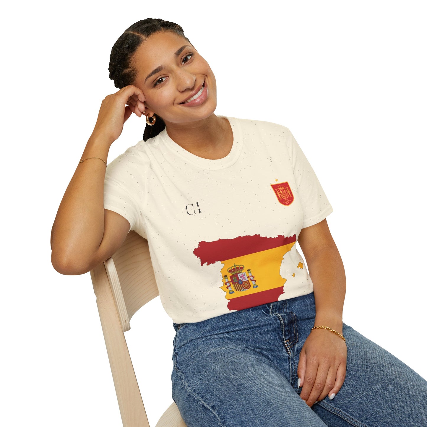 Ferran Torres 7 Spain Football Tee - Spain Map Flag Fan T-Shirt