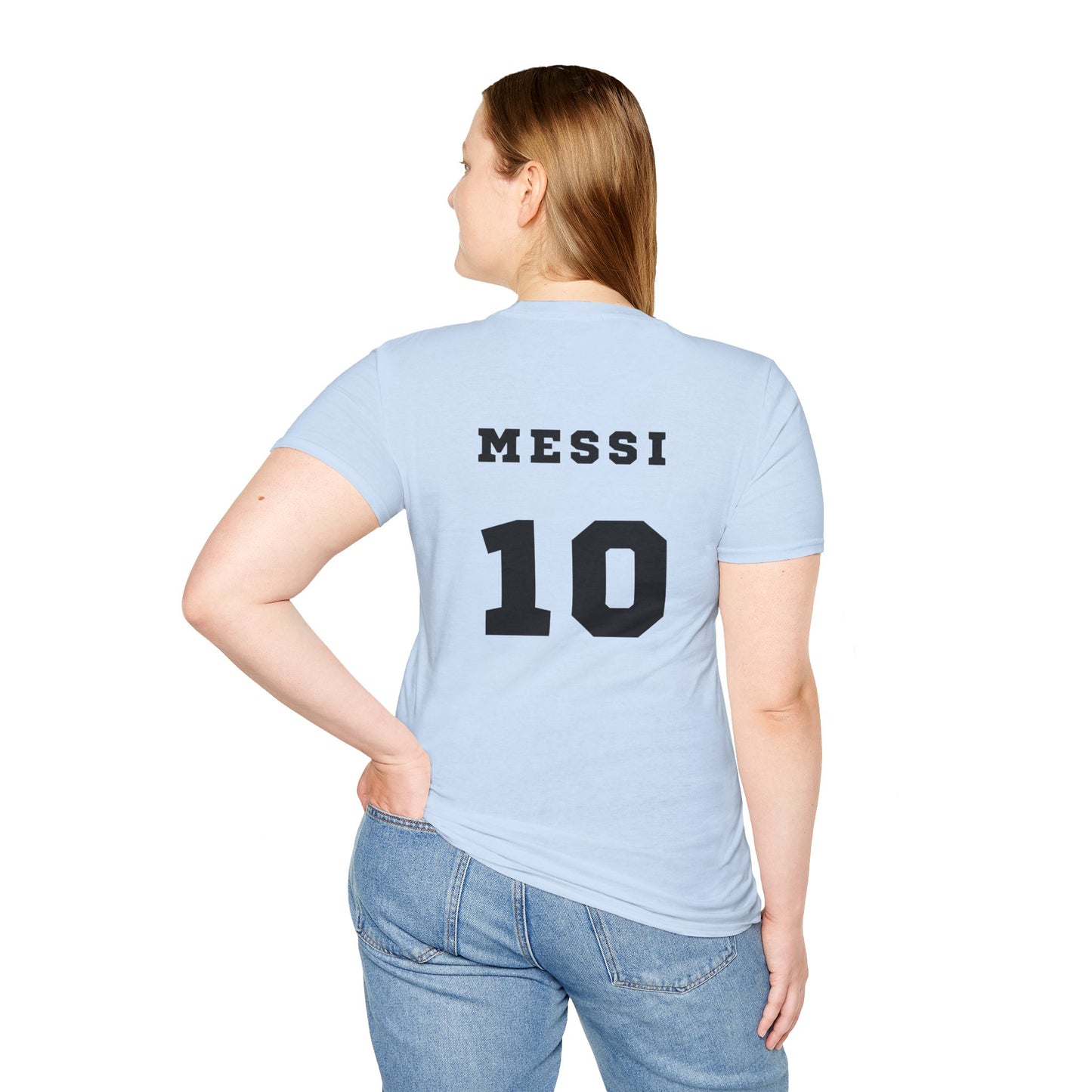 MESSI T-Shirt — AFA Logo & Flag Soccer Tee