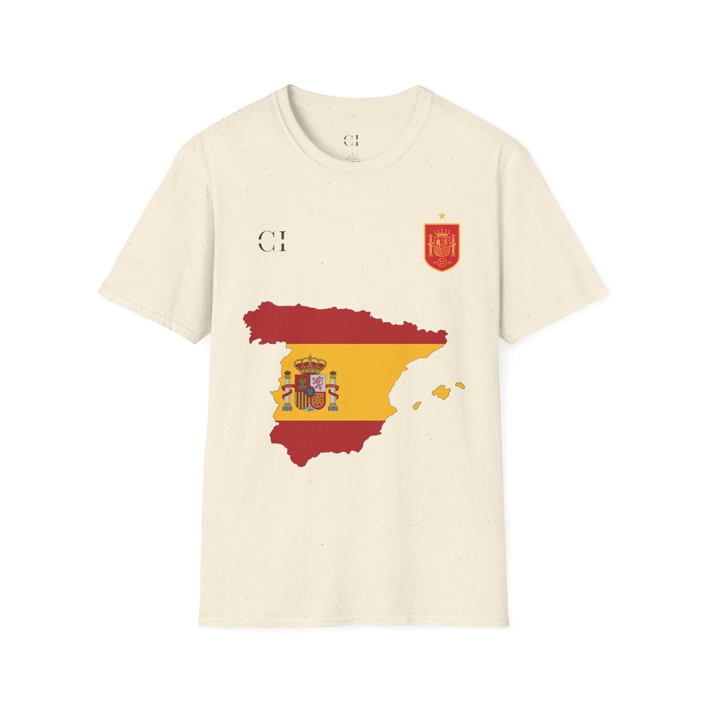 Lamine Yamal 19 Spain Football Tee - Spain Map Flag Fan T-Shirt