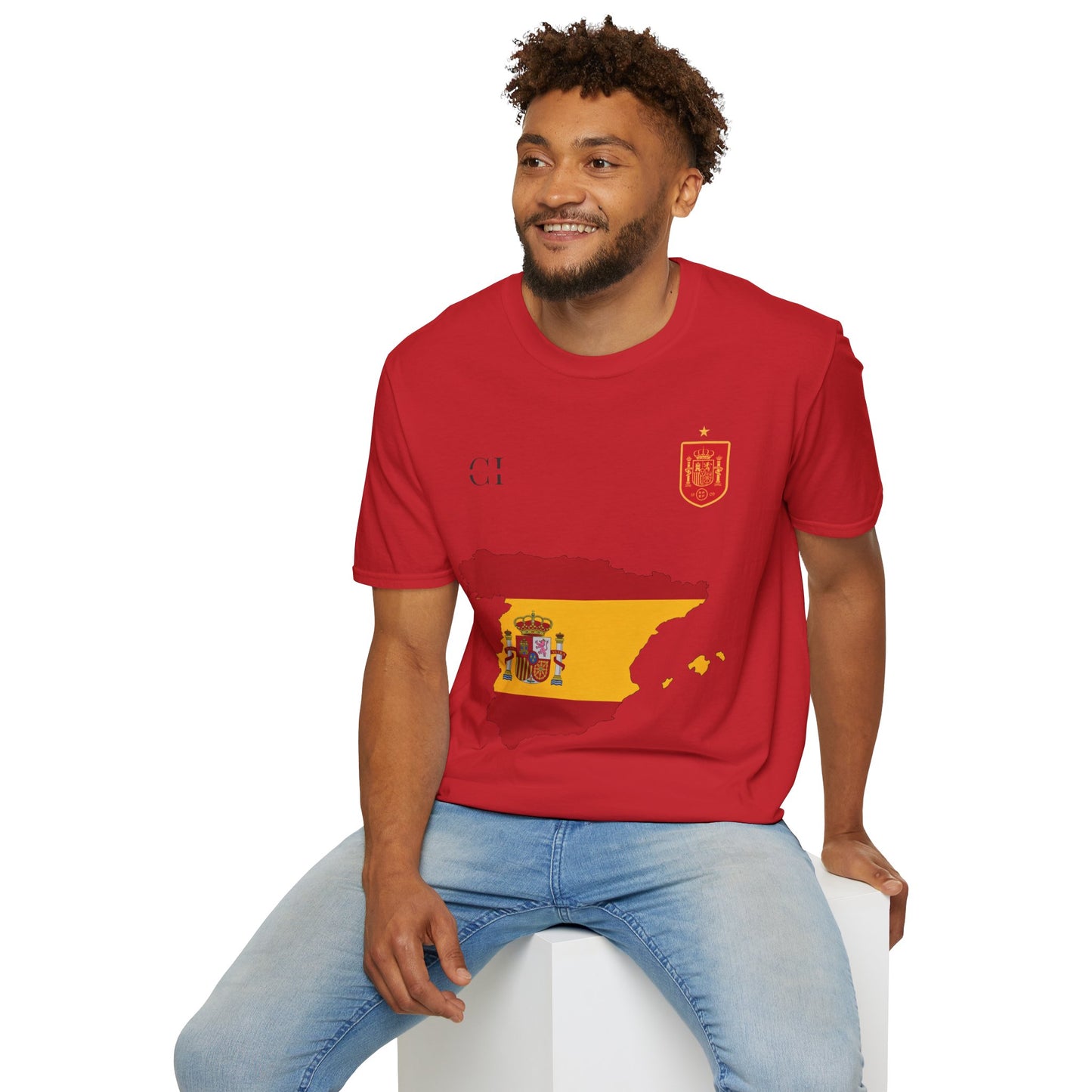 Lamine Yamal 19 Spain Football Tee - Spain Map Flag Fan T-Shirt