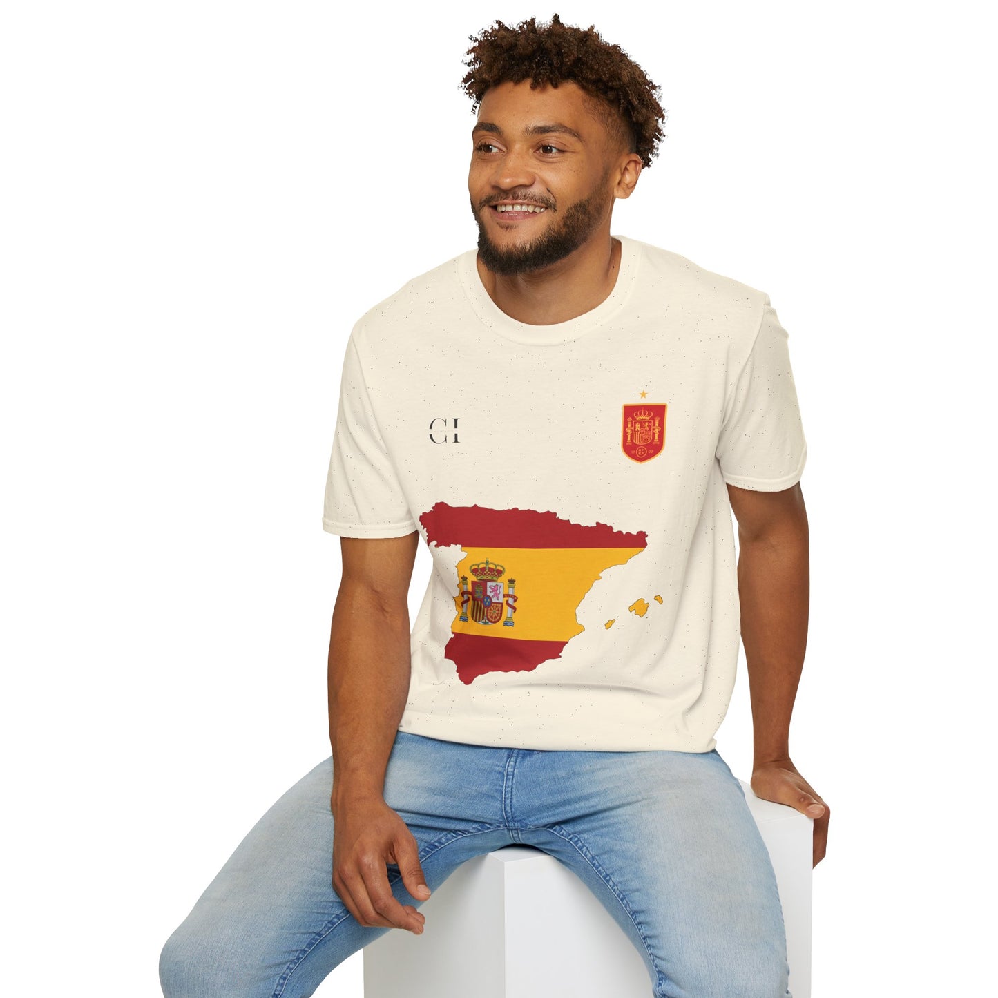 Lamine Yamal 19 Spain Football Tee - Spain Map Flag Fan T-Shirt
