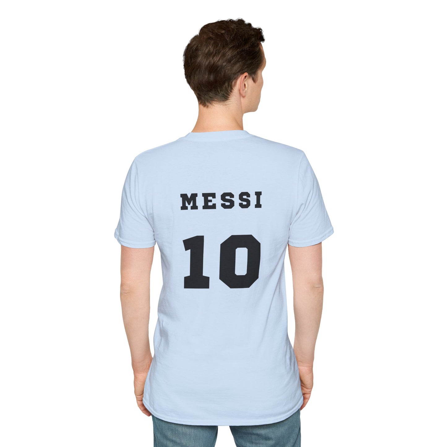 MESSI T-Shirt — AFA Logo & Flag Soccer Tee