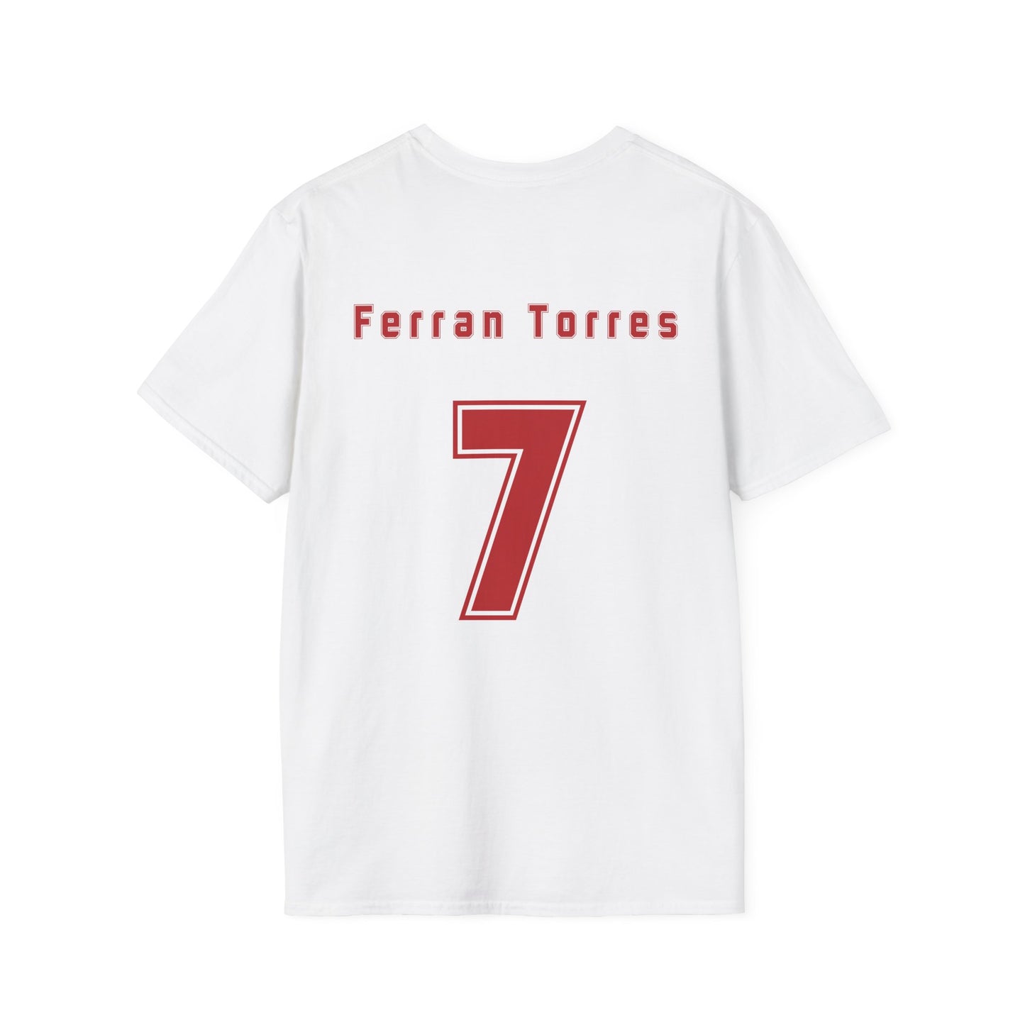 Ferran Torres 7 Spain Football Tee - Spain Map Flag Fan T-Shirt