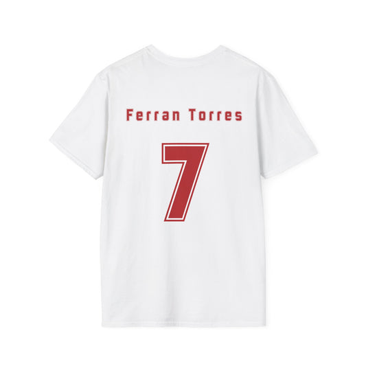 Ferran Torres 7 Spain Football Tee - Spain Map Flag Fan T-Shirt