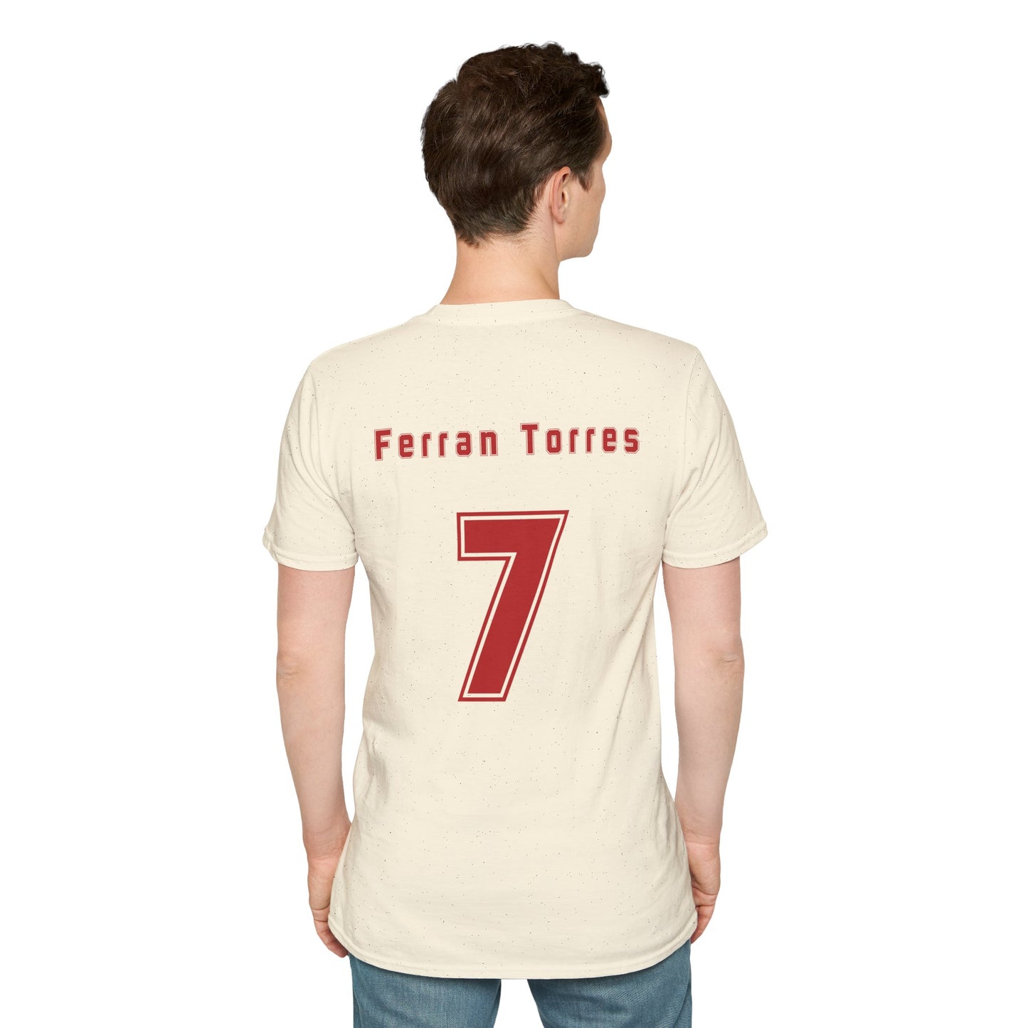 Ferran Torres 7 Spain Football Tee - Spain Map Flag Fan T-Shirt