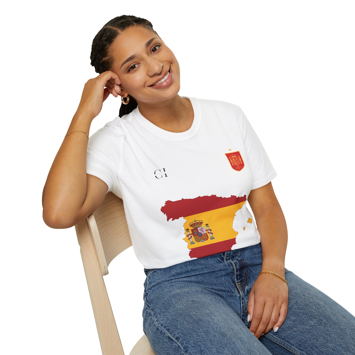 Ferran Torres 7 Spain Football Tee - Spain Map Flag Fan T-Shirt