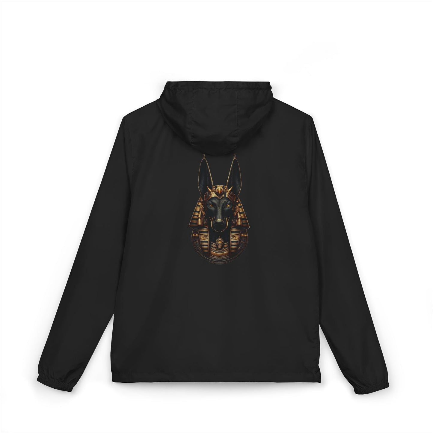 Anubis Mask Windbreaker Jacket – Streetwear Hooded Jacket
