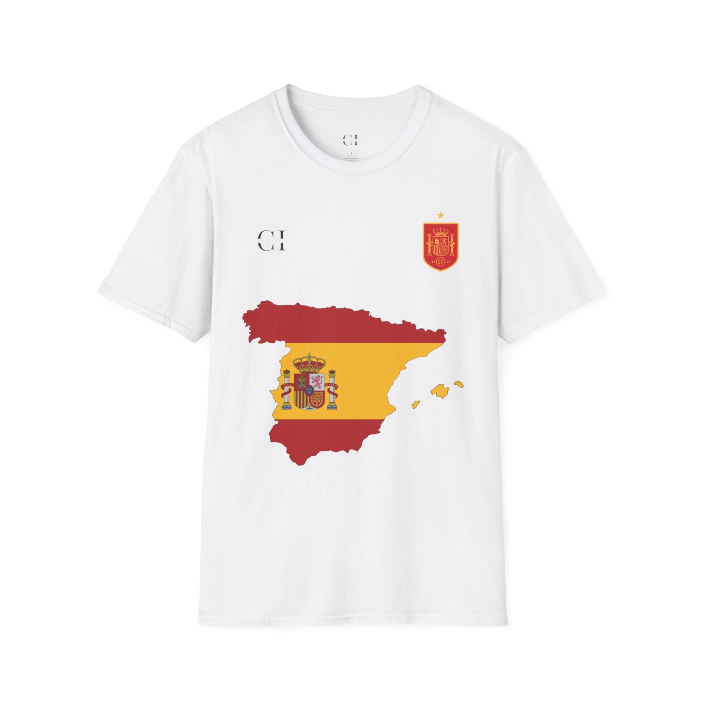 Rodri 16 Spain Football Tee - Spain Map Flag Fan T-Shirt